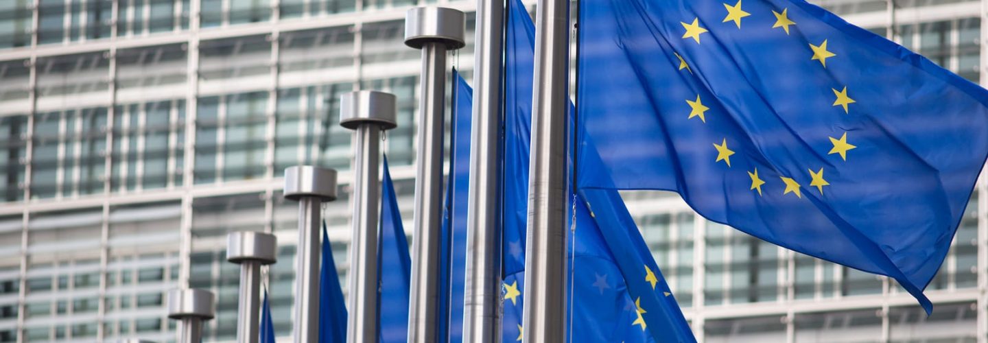 European Commission EU flags in Brussels European Commission EU flags in Brussels