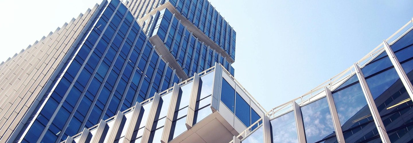 Glazen gebouw Glazen gebouw